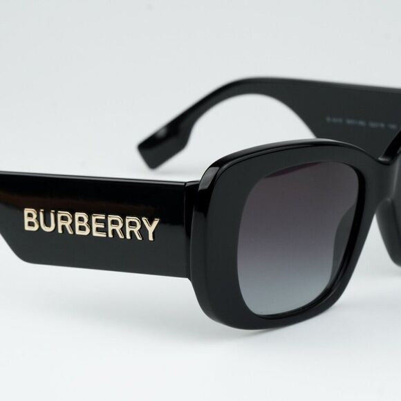 NEW Burberry BE4410 4038F2 Black Dark Grey Women Sunglasses BE 4410 - Picture 5 of 10